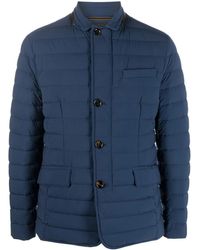 Moorer - Gesteppte Jacke Mit Knopfleiste - Lyst