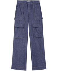 FRAME - Pantalones rectos con bolsillos tipo cargo - Lyst