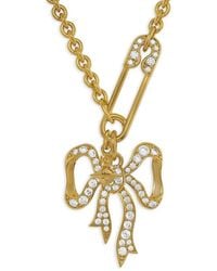 Vivienne Westwood - Collier À Détail D'Épingle À Nourrice Et Nœud - Lyst
