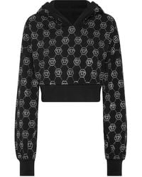 Philipp Plein - モノグラム クロップド パーカー - Lyst