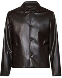 Costumein - Button-Up Faux-Leather Jacket - Lyst