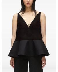 3.1 Phillip Lim - レースパネル ペプラムトップ - Lyst