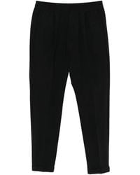 Pmds - Elasticated-Waistband Pressed-Crease Trousers - Lyst