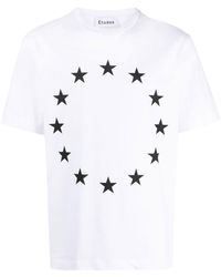 Etudes Studio - T-Shirt aus Bio-Baumwolle mit Sternen - Lyst