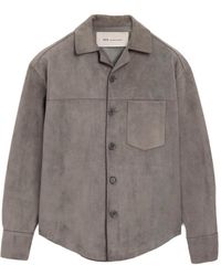 Ami Paris - Suede-Finish Button-Up Jacket - Lyst