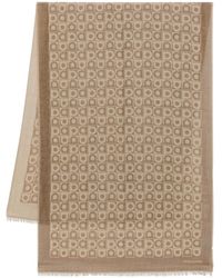 Ferragamo - Printed Wool Scarf - Lyst