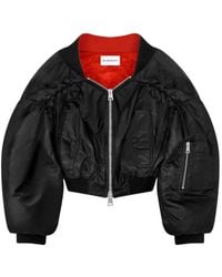 Givenchy - Off-The-Shoulder Cropped Bomber - Lyst