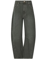 Essentiel Antwerp - Barrel-Leg Panelled Cropped Jeans - Lyst