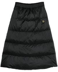 Moncler - Reversible Wool Twill Padded Midi Skirt - Lyst