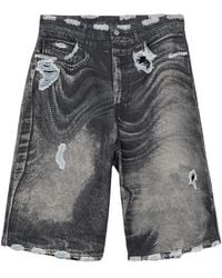 CAMPERLAB - Pantalones Vaqueros Cortos Con Efecto Envejecido - Lyst