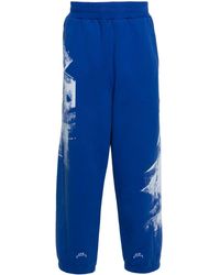 A_COLD_WALL* - Brushstroke-print Cotton Track Pants - Lyst