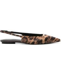 Tod's - Slingback Pointed-Toe Flat Pumps - Lyst