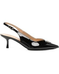 Guess - Logo-Plaque Slingback Pumps - Lyst