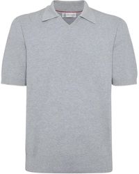 Brunello Cucinelli - Polo Sweater - Lyst