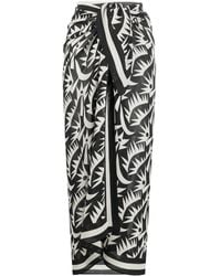 Matteau - Printed Silk Sarong - Lyst