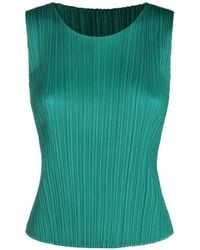 Pleats Please Issey Miyake - Sleeveless Top - Lyst