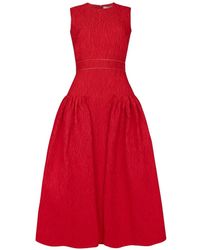 ROKSANDA - Robe Mi-Longue Aya À Design Cloqué - Lyst