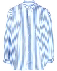Sporty & Rich - Sr Sport Striped Poplin Shirt - Lyst