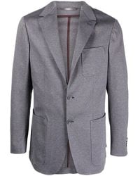 Canali - Single-Breasted Cotton Blazer - Lyst