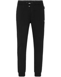 Philipp Plein - Logo-Plaque Drawstring Track Pants - Lyst