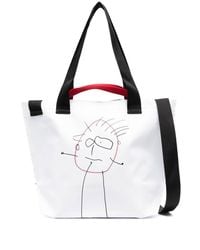 Plan C - Graphic-print Shoulder Bag - Lyst