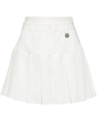 Chocoolate - Layered-waistband Pleated Miniskirt - Lyst