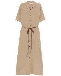 Antonelli - Belted Midi Dress - Lyst