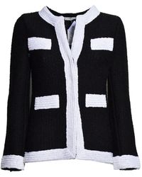 Charlott - Contrast-Trim Bouclé Jacket - Lyst