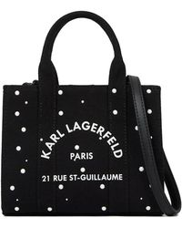 KARL LAGERFELD - Mini Sac Cabas Rue St Guillaume À Perles - Lyst