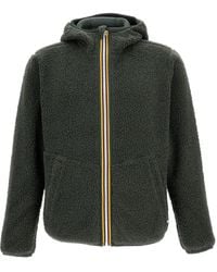 K-Way - Hooded Polar Fleece Jacket - Lyst