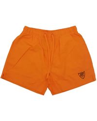 HTC - Logo-Patch Drawstring Swim Shorts - Lyst