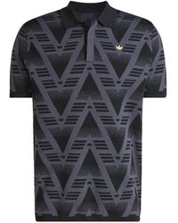 adidas - Polo Bruised Banana À Motif Géométrique - Lyst