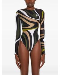 Emilio Pucci - Marmoプリント ワンピース水着 - Lyst