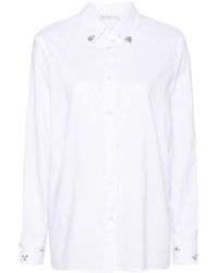 Manuel Ritz - Rhinestone-embellished Cotton Shirt - Lyst