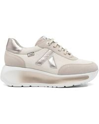 Callaghan - Metallic Lace-Up Sneakers - Lyst