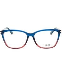 Guess - Gradient-Effect Cat-Eye Glasses - Lyst
