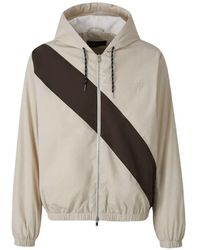 Wales Bonner - Veste Kalpa À Capuche Et Rayures Diagonales - Lyst