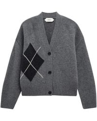 Pringle of Scotland - Argyle Cashmere Cardigan - Lyst