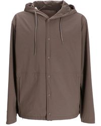 Herno - Hooded Button-Fastening Jacket - Lyst