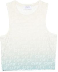 Off-White c/o Virgil Abloh - Haut À Motif Monogrammé En Jacquard - Lyst