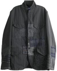 Junya Watanabe - Patchwork Pinstripe-Pattern Jacket - Lyst