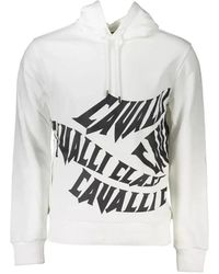Roberto Cavalli - Hoodie Met Logoprint - Lyst