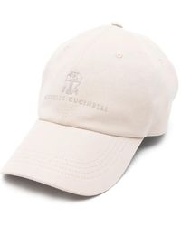 Brunello Cucinelli - Baseballkappe Mit Logo-Stickerei - Lyst