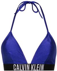 Calvin Klein - Bikinioberteil Mit Logo - Lyst