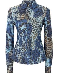 Roberto Cavalli - Leopard-Print Button-Up Shirt - Lyst