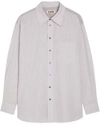 B Sides - Striped Chest-Pocket Shirt - Lyst