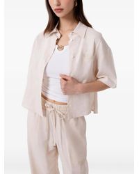 Gaelle Paris - Chemise Crop À Manches Courtes - Lyst