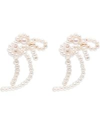 Completedworks - Pearl-Embellished Drop Earrings - Lyst