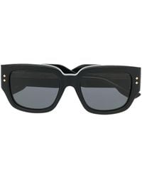 Gucci - Logo Square-Frame Sunglasses - Lyst