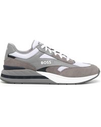 BOSS by HUGO BOSS - Sneakers Verfraaid Met Logo - Lyst